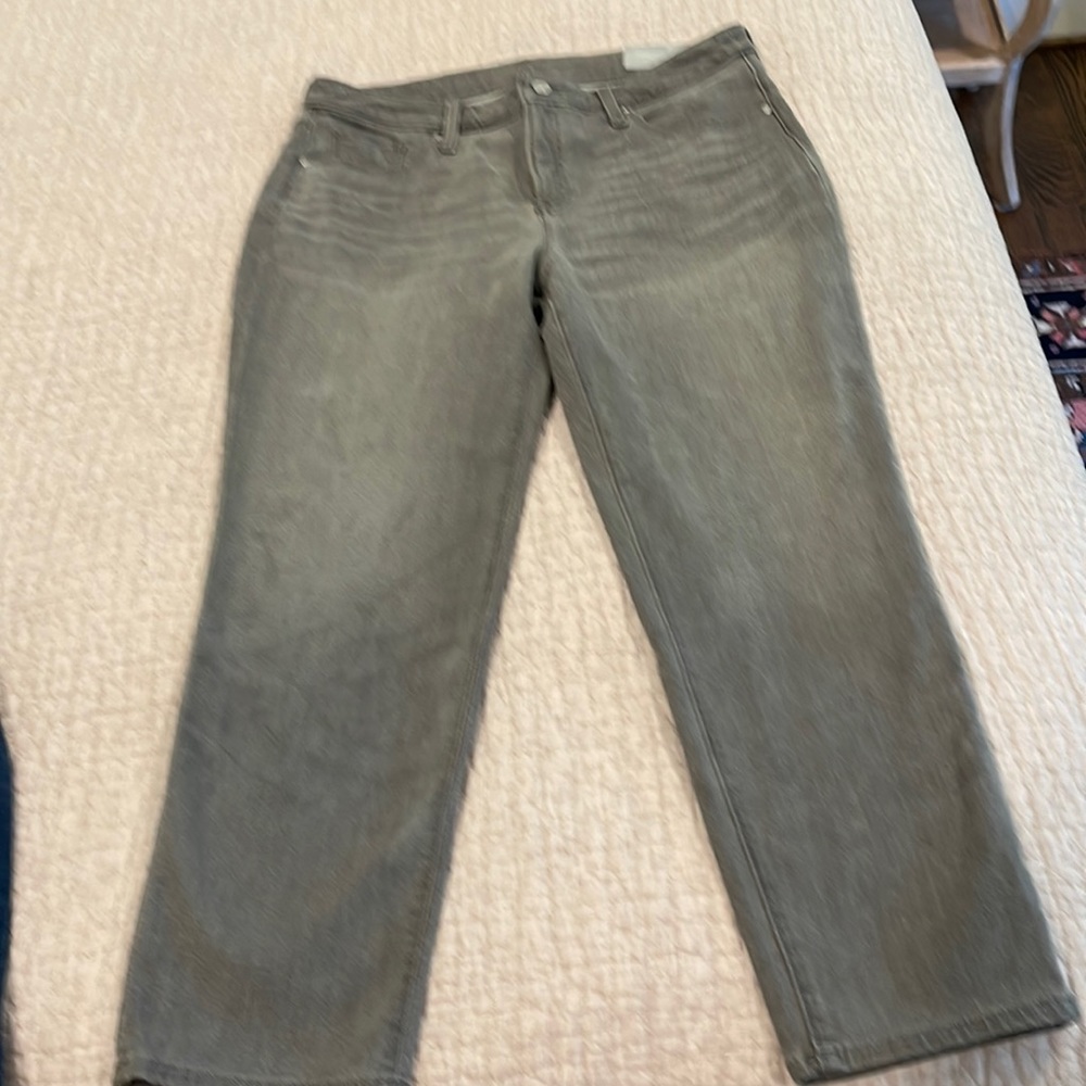 Chico’s So Slimming Slim Leg 2R (12) Grey Ankle